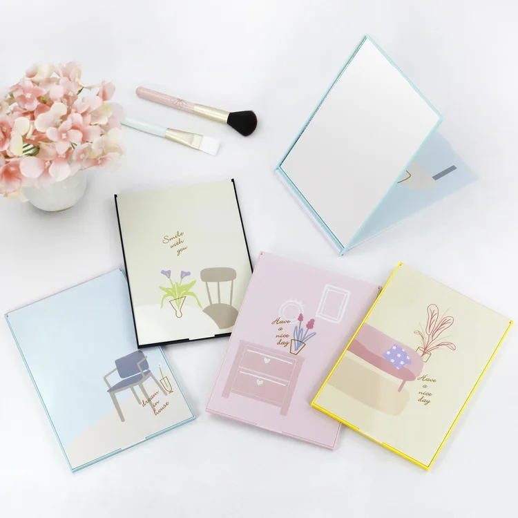 Best selling cute animal logo portable plastic make up folding desktop mirror, Black pink blue yellow
Best selling cute animal logo portable plastic make up folding desktop mirror, Black pink blue yellow