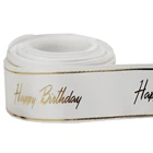Printed Ribbon Satin 100% Polyester Ribbon Silk