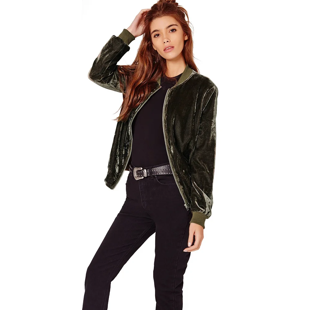 New women's outerwear European and American autumn/winter pure color fashion zipper stand-up collar real velvet jacket, As customized
New women's outerwear European and American autumn/winter pure color fashion zipper stand-up collar real velvet jacket, As customized