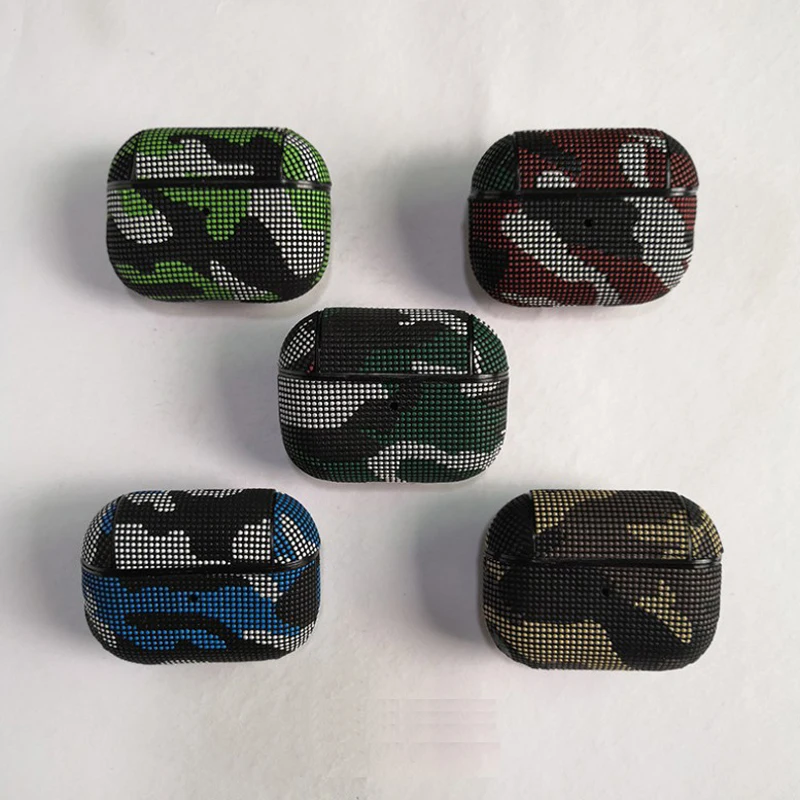 for AirPod Pro Case Leather Epoxy Camouflage PU Cover Soft Shockproof Earphone Skin Case for Airpods Pro
for AirPod Pro Case Leather Epoxy Camouflage PU Cover Soft Shockproof Earphone Skin Case for Airpods Pro