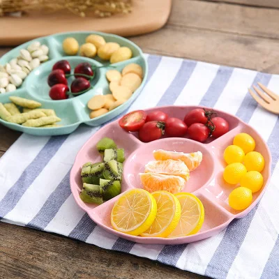 Wheat straw pie grid fruit plate round five grid melon compote divided grid snack nut fruit plate
Wheat straw pie grid fruit plate round five grid melon compote divided grid snack nut fruit plate