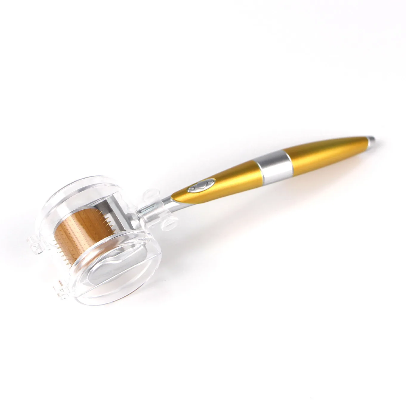 OEM Micro Needle Roller Massager Seamless Beauty Tool Titanium Micro Needle Derma Roller for Face Body Beard Hair Growth, Gold
OEM Micro Needle Roller Massager Seamless Beauty Tool Titanium Micro Needle Derma Roller for Face Body Beard Hair Growth, Gold
