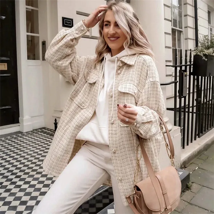 women vintage oversize plaid long shirts autumn ladies streetwear loose shirt, As show
women vintage oversize plaid long shirts autumn ladies streetwear loose shirt, As show