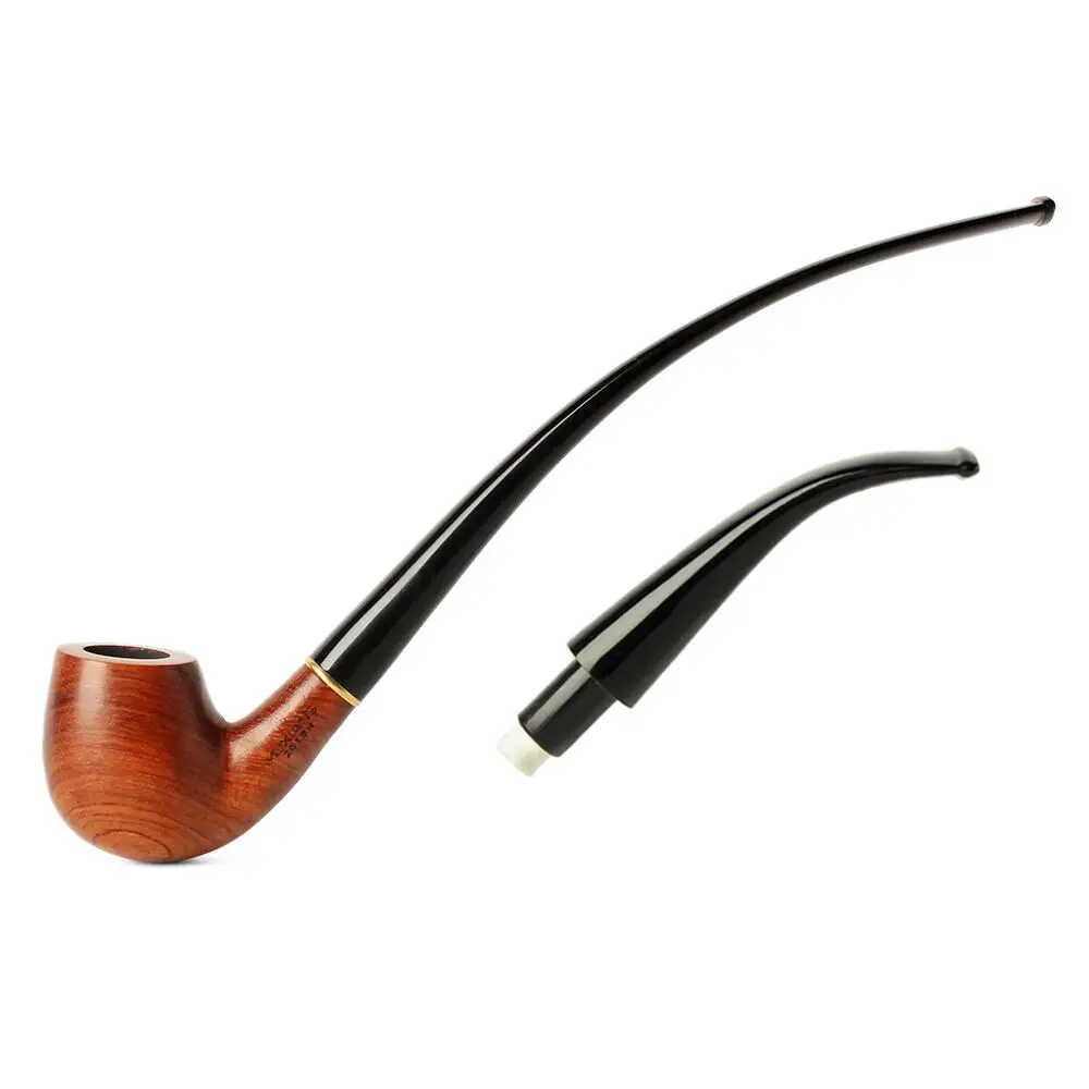 MUXIANG Churchwarden Smoking Pipes with Two Mouthpiece Stem Replacement Long Wooden Pipe 9mm Filters, Red
MUXIANG Churchwarden Smoking Pipes with Two Mouthpiece Stem Replacement Long Wooden Pipe 9mm Filters, Red