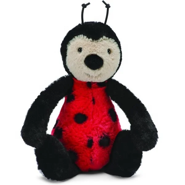 Wholesale Pretty Soft Plush Insect Toy Promotion Gift Custom Kids Stuffed Animal Plush Ladybug Toys