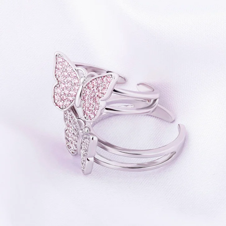 jialin jewelry 2020ins iced out women adjustable Resizable Hip Hop cute pink Butterfly napkin cuff finger ring
jialin jewelry 2020ins iced out women adjustable Resizable Hip Hop cute pink Butterfly napkin cuff finger ring