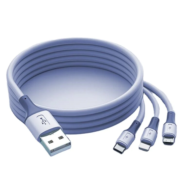 3A Liquid Fast Charging 3 in 1 USB Cable Multifunctional USB Charger Cable with Led light For iphone Type C Micro Phone, Black red sliver blue
3A Liquid Fast Charging 3 in 1 USB Cable Multifunctional USB Charger Cable with Led light For iphone Type C Micro Phone, Black red sliver blue