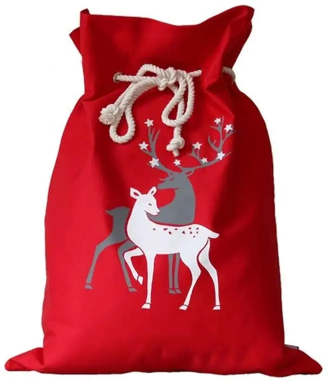 Santa Sack Reindeer Red Gift Bag Xmas Christmas Drawstring Gift Bag, Red ,customized color is available
Santa Sack Reindeer Red Gift Bag Xmas Christmas Drawstring Gift Bag, Red ,customized color is available