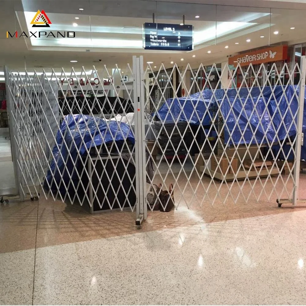 Steel Iron Grill Design Security Gate Collapsible Folding Scissor