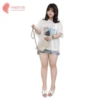 Factory direct Summer Printed Mesh womens Plus Size oversized t-shirt