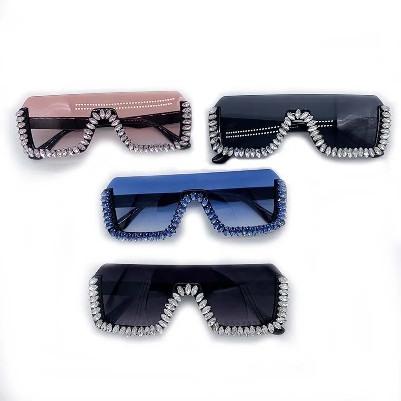 YIDING Newest 2021 Fashion diamond Shades sunglass square Bling Stones Brand Designer Oversized Rhinestone Sunglasses for women, As is or customized
YIDING Newest 2021 Fashion diamond Shades sunglass square Bling Stones Brand Designer Oversized Rhinestone Sunglasses for women, As is or customized