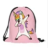 Qetesh Hot Sell New Trend Calico Pink Cute Drawstring Bag