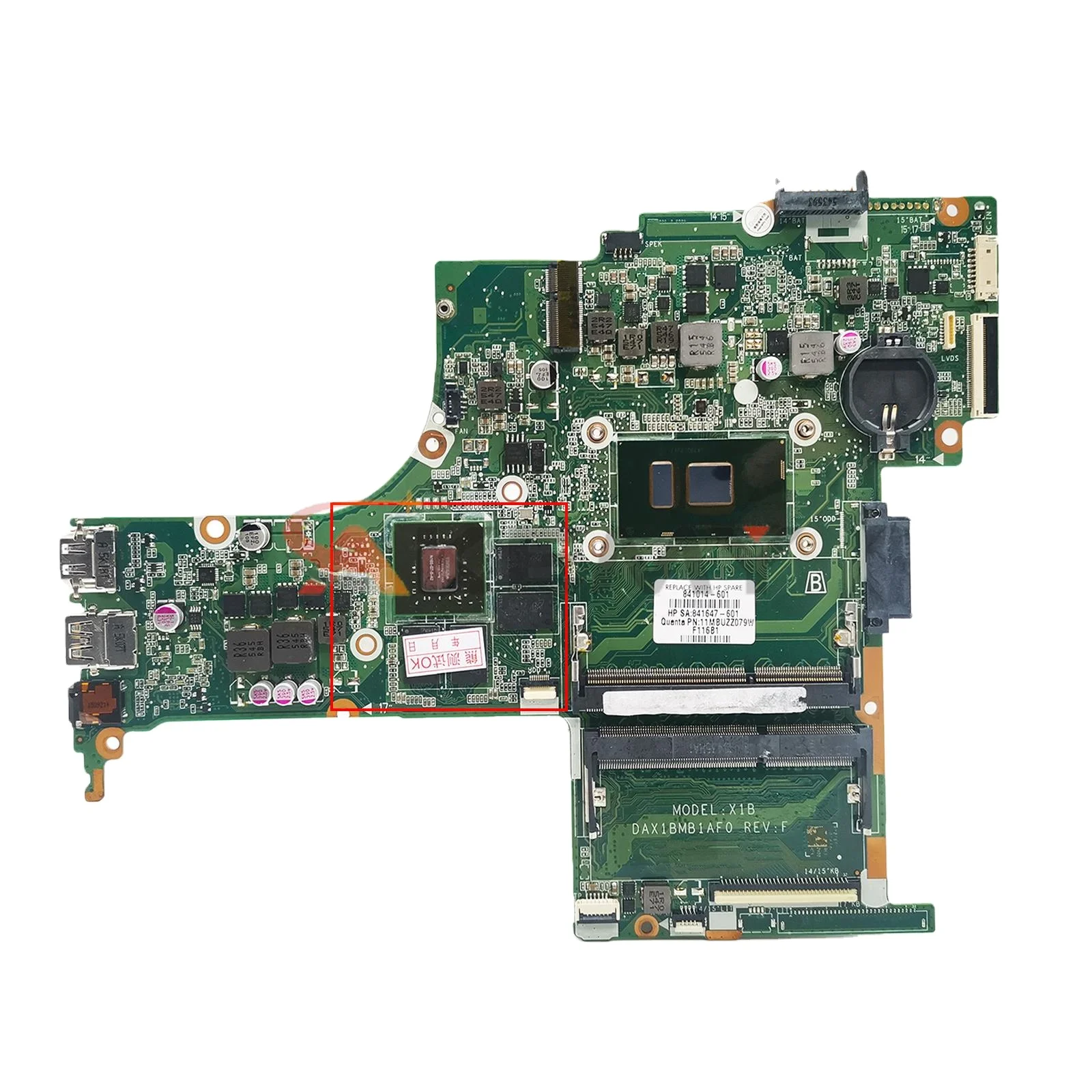 904360-601 838262-001 DAX1BMB1AF0 for HP Pavilion 17-G 17T-G 17-S 17-S013CA Laptop Motherboard 940M 4G i7-6500U i7-7500U
904360-601 838262-001 DAX1BMB1AF0 for HP Pavilion 17-G 17T-G 17-S 17-S013CA Laptop Motherboard 940M 4G i7-6500U i7-7500U