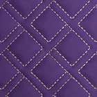 Embroidery Quilted Diamond Stitching Leather for Sofa Making E064