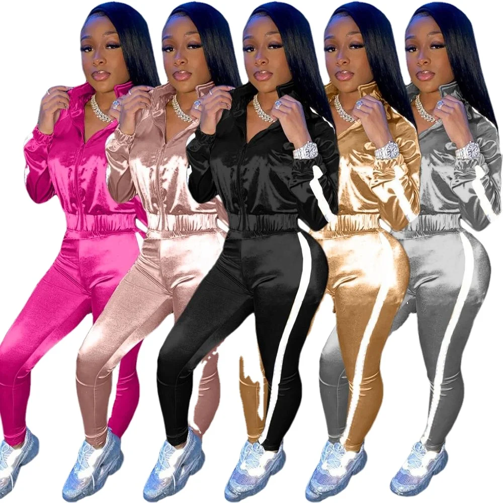 Fashion Auntumn Reflective Tracksuits Pants Clothing Women 2 Piece Outfits Joggers Women Ladies Matching Jogging Pant Suits Sets
Fashion Auntumn Reflective Tracksuits Pants Clothing Women 2 Piece Outfits Joggers Women Ladies Matching Jogging Pant Suits Sets