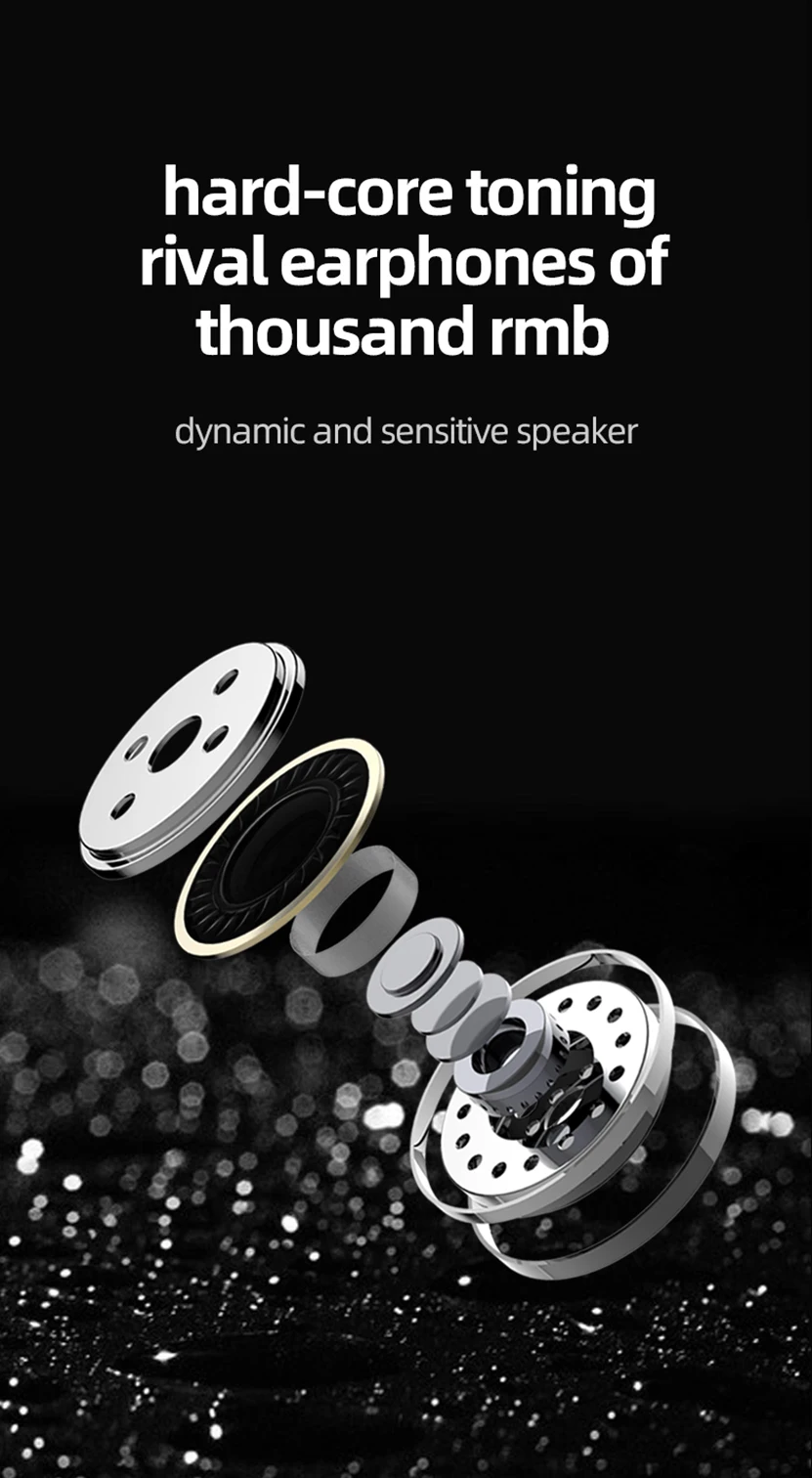2019 New Design Custom HBQ-ES01 Mini Sport Waterproof Noise Cancelling Portable Wireless Earphones with LED Digital Display - ANKUX.COM
