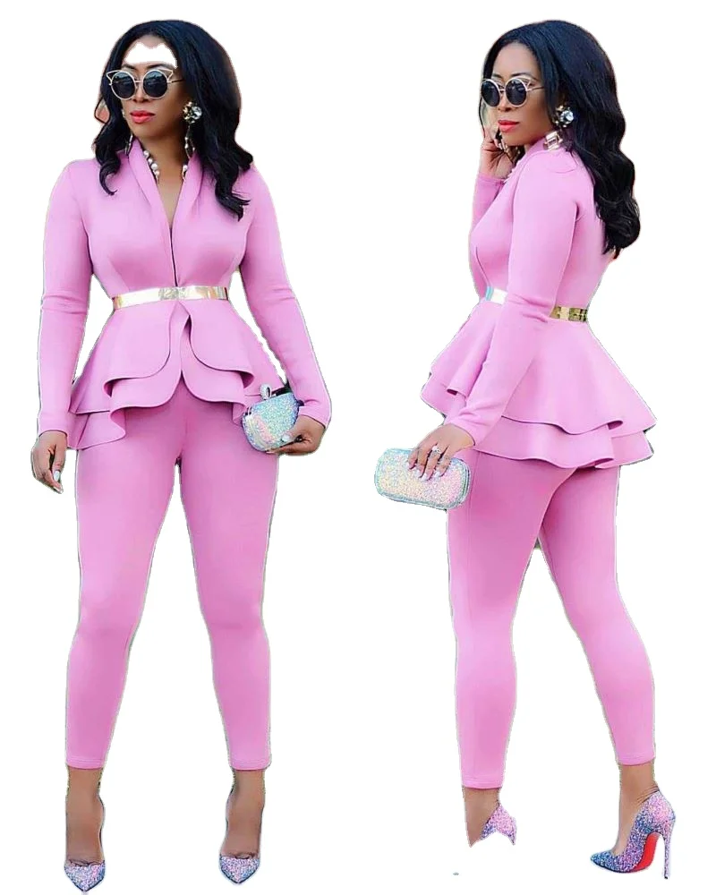 2021 new arrivals Elegant 2 piece set women business clothes Blazer and leggings 2 Piece Set for Women Casual women's suits
2021 new arrivals Elegant 2 piece set women business clothes Blazer and leggings 2 Piece Set for Women Casual women's suits