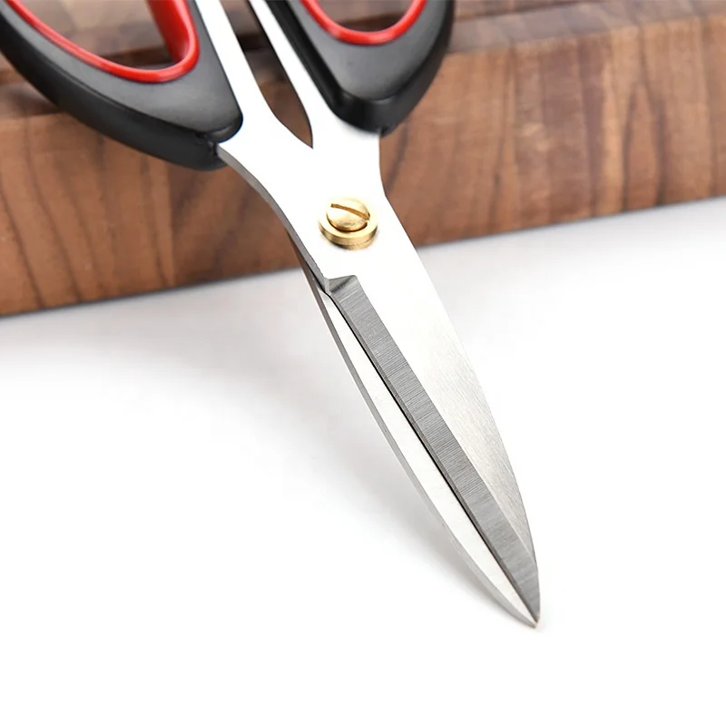 New fashion Quality home scissors black and red shears for tailor with Soft Grip Handle