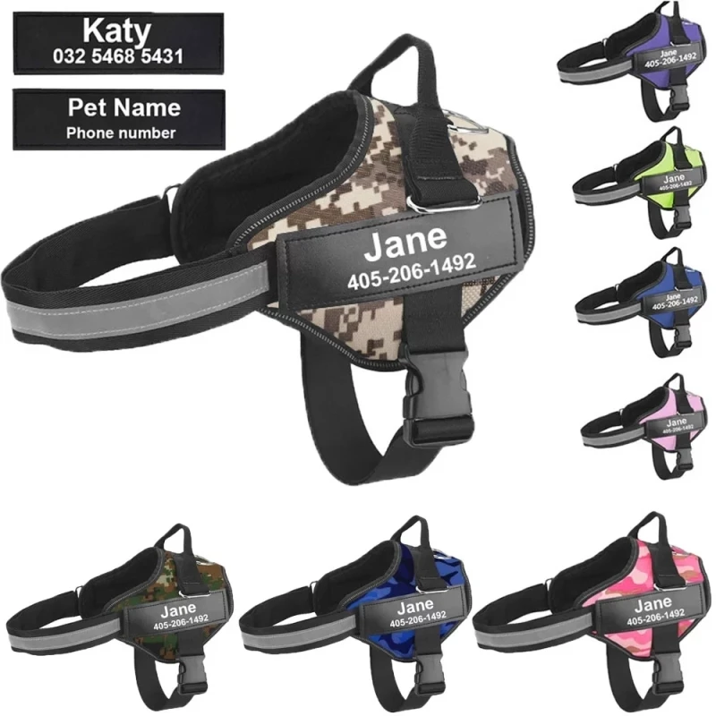 Dog Harness Vest ID Patch Customized Reflective Breathable Adjustable Pet Harness For Dog NO PULL Pet Outdoor Harness
Dog Harness Vest ID Patch Customized Reflective Breathable Adjustable Pet Harness For Dog NO PULL Pet Outdoor Harness