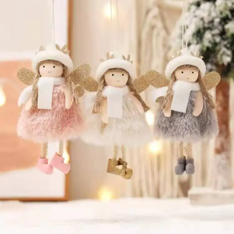 Christmas Plush Angel Pendant Christmas Tree Ornaments 2022 New Year Christmas Gift Navidad Ornaments Party
Christmas Plush Angel Pendant Christmas Tree Ornaments 2022 New Year Christmas Gift Navidad Ornaments Party