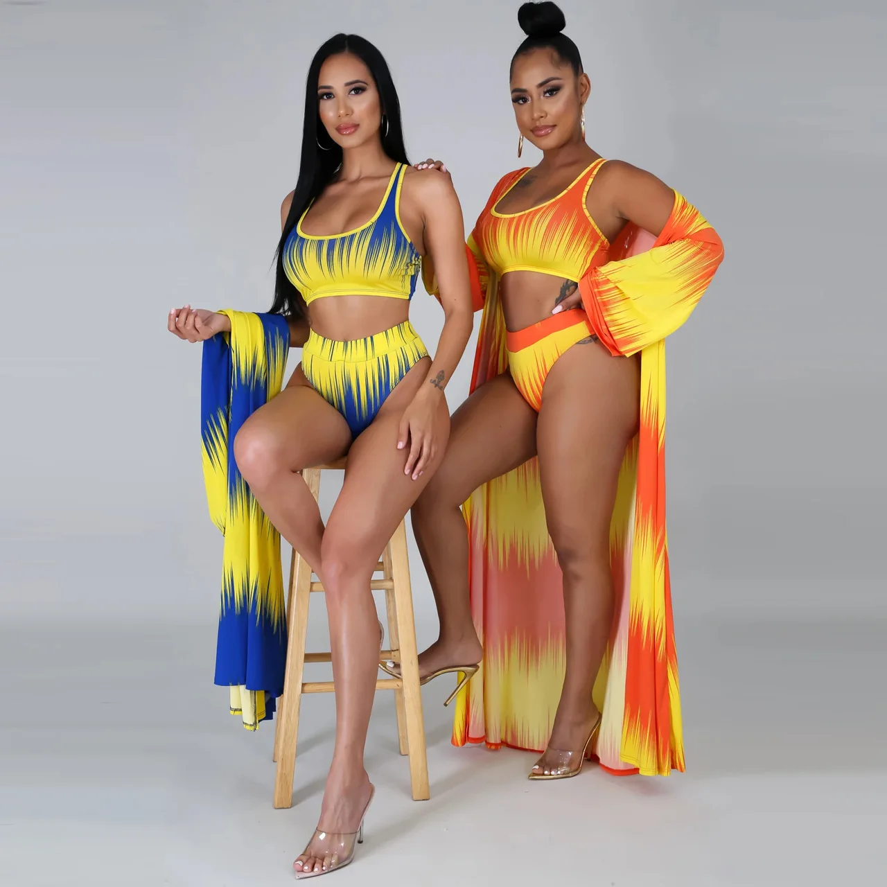 2021 Summer Women 3 Piece Swimwear Beachwear Female Push Up Swimsuit Cover Up, As picture or customized colors
2021 Summer Women 3 Piece Swimwear Beachwear Female Push Up Swimsuit Cover Up, As picture or customized colors