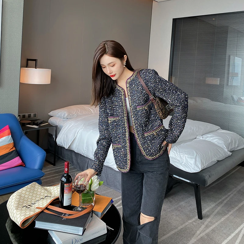 Anfeiouna 2021 Women' Clothing Spring Autumn Trendy Tweed Short Jacket Suit Overcoat, Black
Anfeiouna 2021 Women' Clothing Spring Autumn Trendy Tweed Short Jacket Suit Overcoat, Black
