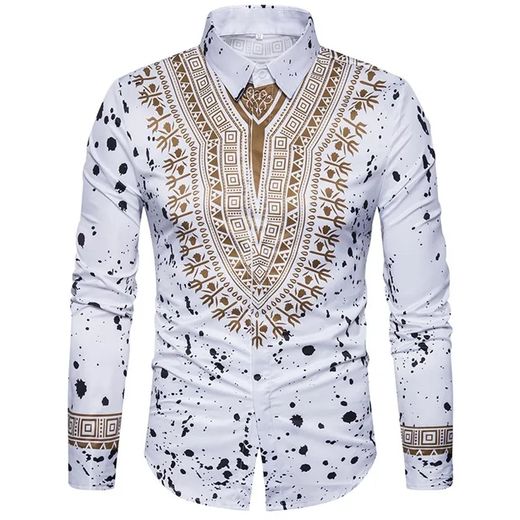 Hot sale men printed african ethnic clothing long sleeve african shirt, Custom color
Hot sale men printed african ethnic clothing long sleeve african shirt, Custom color