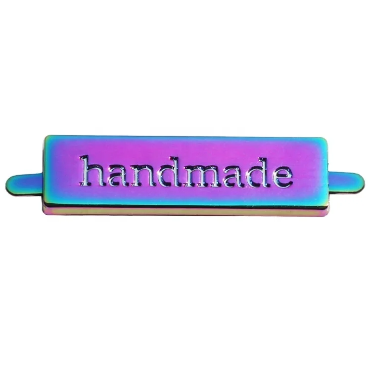 Rectangle bags handmade logo brand tags rainbow color metal stamping letter plate for bikini accessory, Can be choose
Rectangle bags handmade logo brand tags rainbow color metal stamping letter plate for bikini accessory, Can be choose