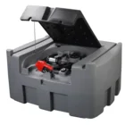 Fuel Tank With Pump Pump Fuel Tank High-Capacity 600L Diesel Tank With 12V Diesel Pump For Farmers