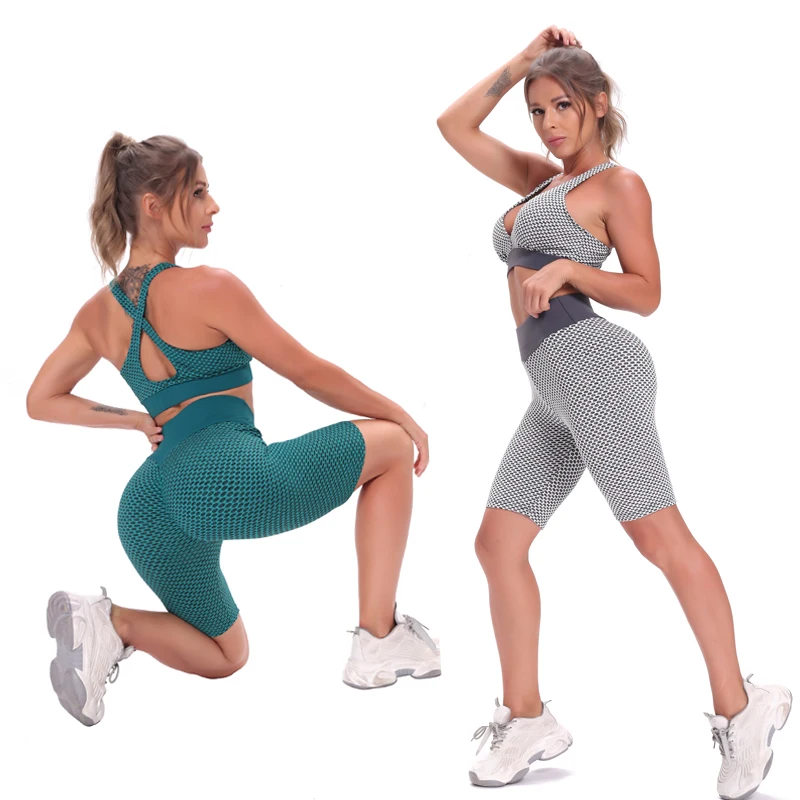 Fashion Yoga 2 Piece Leggings Shorts Sets Seamless Sportswear Gym Clothing Workout Women Sport Bra Set, Picture shows and custom
Fashion Yoga 2 Piece Leggings Shorts Sets Seamless Sportswear Gym Clothing Workout Women Sport Bra Set, Picture shows and custom