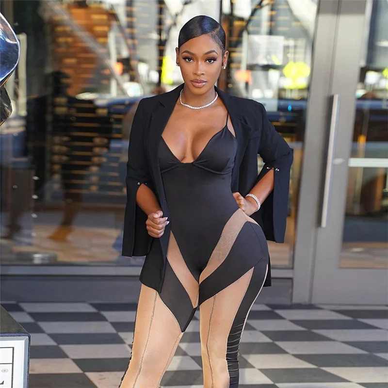 2022 spring women clothes Sleeveless backless Women Bodysuits Deep V-neck Romper Bodycon one piece Jumpsuit
2022 spring women clothes Sleeveless backless Women Bodysuits Deep V-neck Romper Bodycon one piece Jumpsuit