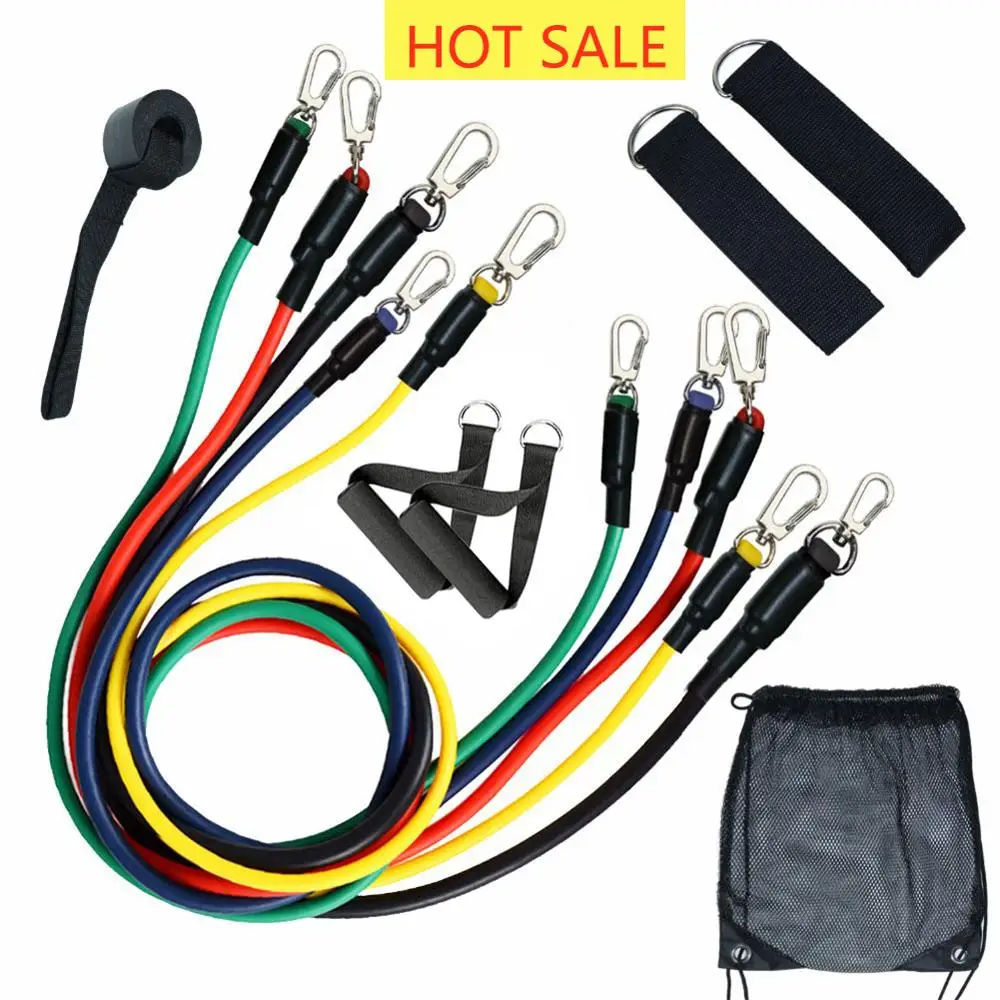 Fitness Elastic Resistance Gym Equipment Exercise Bands Pull Rope 11 Pcs Resistance Bands, Yellow,green,red,blue,black
Fitness Elastic Resistance Gym Equipment Exercise Bands Pull Rope 11 Pcs Resistance Bands, Yellow,green,red,blue,black