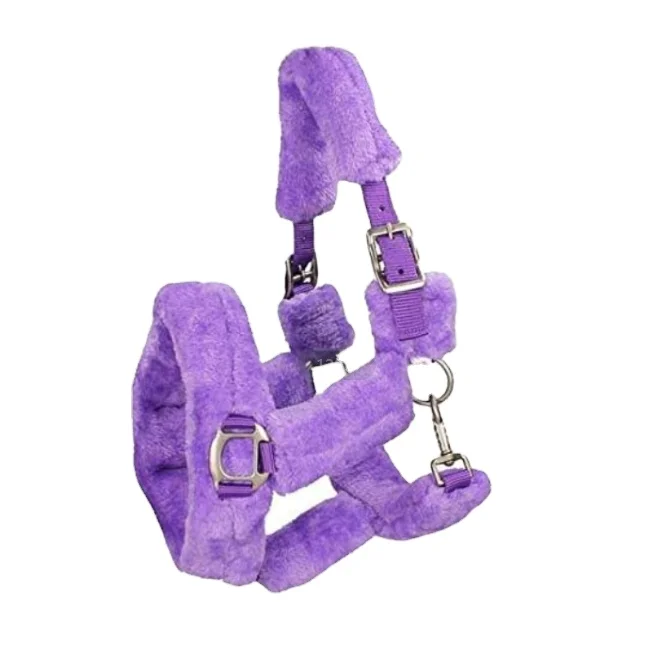 2021 Manufacturer New High Quality Nylon Halter with Soft Fleece Padding on headcollar, Purple and customized
2021 Manufacturer New High Quality Nylon Halter with Soft Fleece Padding on headcollar, Purple and customized