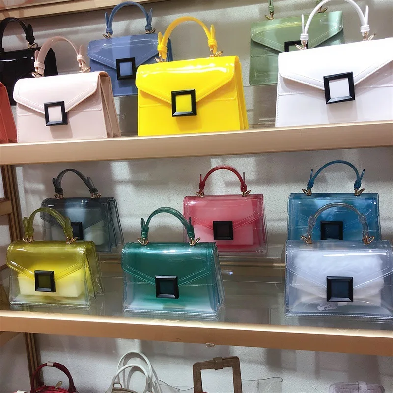 The new 2021 Jelly clear gradient square shoulder bag wholesale girls shopping purse and phone handbags, Multi colors
The new 2021 Jelly clear gradient square shoulder bag wholesale girls shopping purse and phone handbags, Multi colors