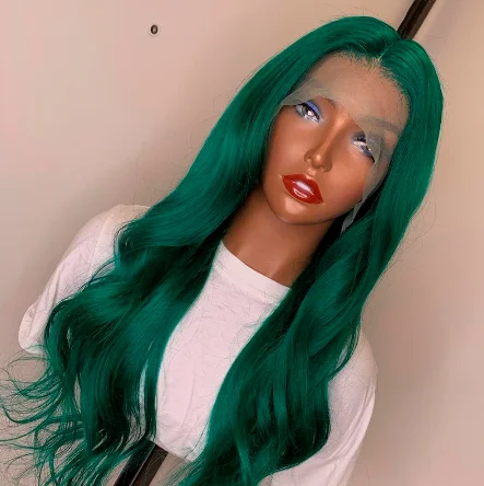 Dark Green Human Hair Wigs Brazilian Remy Hair 13*4 Lace Frontal Wig Long Wavy for Beauty
Dark Green Human Hair Wigs Brazilian Remy Hair 13*4 Lace Frontal Wig Long Wavy for Beauty