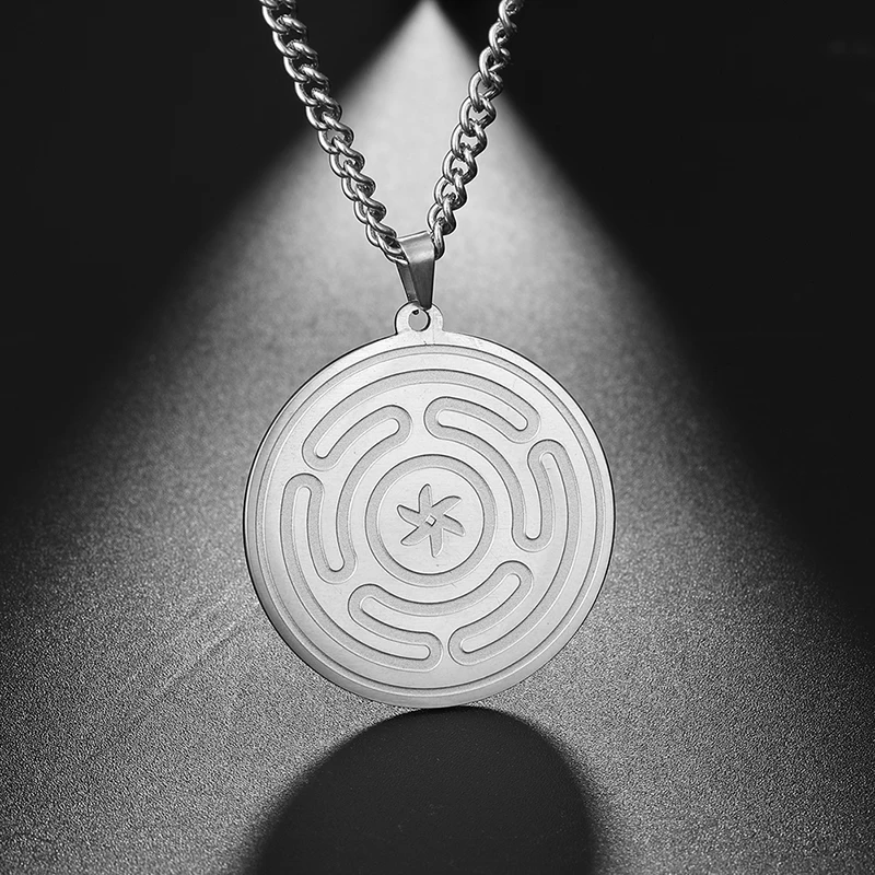 Stainless Steel Hecate Wheel Strophalos of Hekate Necklace Jewelry Witchcraft Power Moon The Night And Magic Goddess Kabbalah
Stainless Steel Hecate Wheel Strophalos of Hekate Necklace Jewelry Witchcraft Power Moon The Night And Magic Goddess Kabbalah