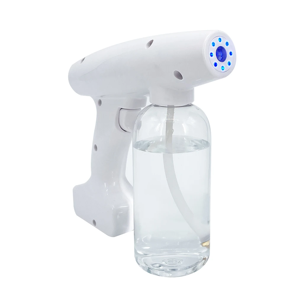 500ML Wireless Charging Electric Sanitizer Sprayer Disinfects Blue Light Home Office Sterilizing Nano Spray Gun Sprayer Atomizer
500ML Wireless Charging Electric Sanitizer Sprayer Disinfects Blue Light Home Office Sterilizing Nano Spray Gun Sprayer Atomizer