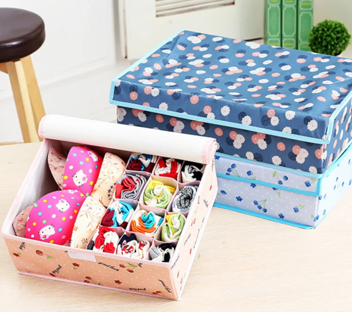 Underwear Storage Box Fabric Household Storage Box Oxford Cloth Socks Panties Bra Storage Box With Lid
Underwear Storage Box Fabric Household Storage Box Oxford Cloth Socks Panties Bra Storage Box With Lid