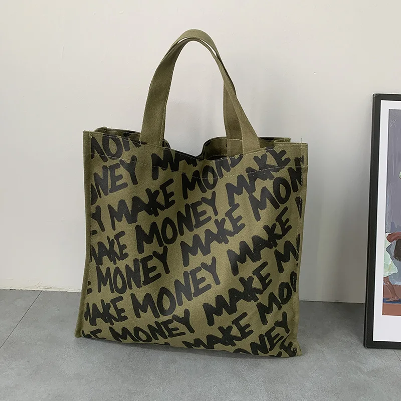 2021 summer New Custom Tote hot sale handbag Canvas Shopping bag for Woman and student Wholesale, Green
2021 summer New Custom Tote hot sale handbag Canvas Shopping bag for Woman and student Wholesale, Green
