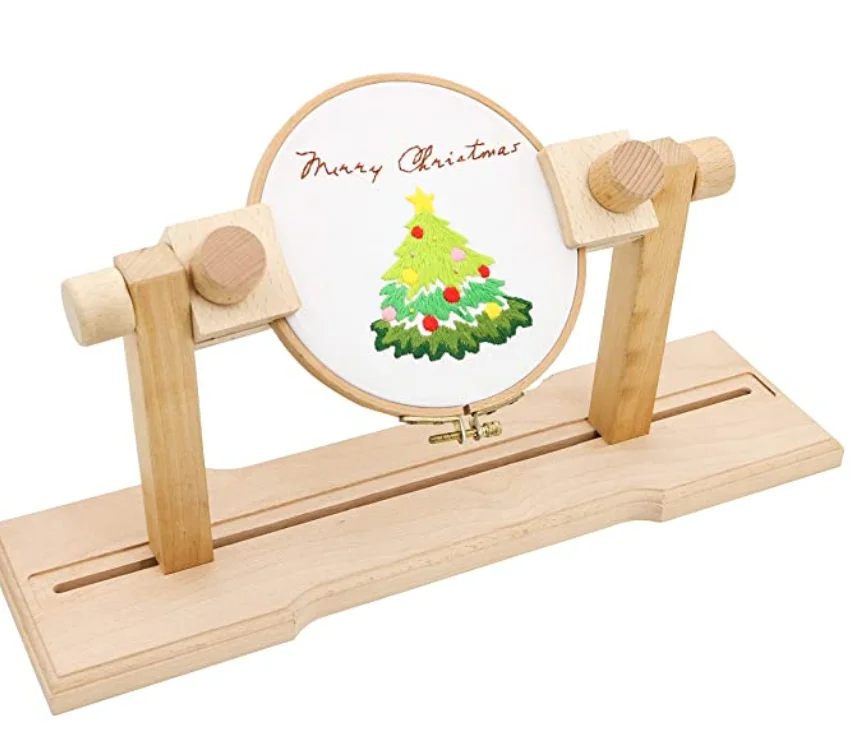 Size Adjustable Embroidery Stand, Wooden Cross Stitch Hoop Stand Holder,Embroidery Kit Lap Frame
Size Adjustable Embroidery Stand, Wooden Cross Stitch Hoop Stand Holder,Embroidery Kit Lap Frame