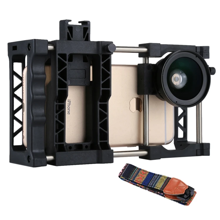 4 in 1 Universal Portable Adjustable Mobile Phone Cage with 0.45X Wide Angle Lens MACRO Lens and Belt
4 in 1 Universal Portable Adjustable Mobile Phone Cage with 0.45X Wide Angle Lens MACRO Lens and Belt