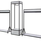 Furniture Wedding Dress Showroom Display Rack Stand Design
