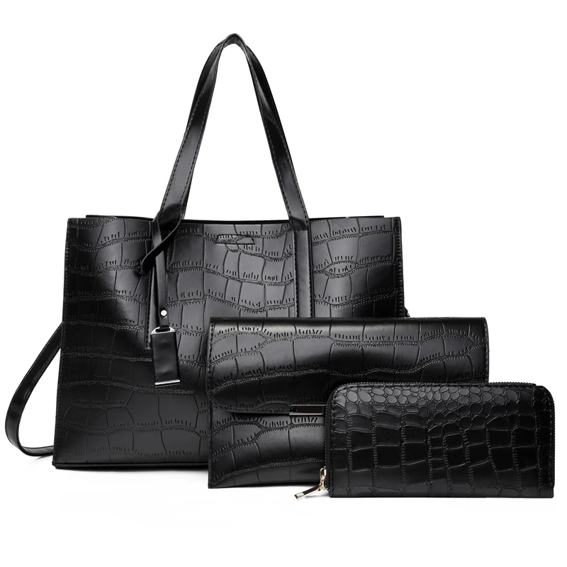 2021 Wholesale Fashion Luxury Design pu leather 3 In 1tote Hand Bag Set And womens's designer handbag 3 pc set, Brown/black/blue/red
2021 Wholesale Fashion Luxury Design pu leather 3 In 1tote Hand Bag Set And womens's designer handbag 3 pc set, Brown/black/blue/red