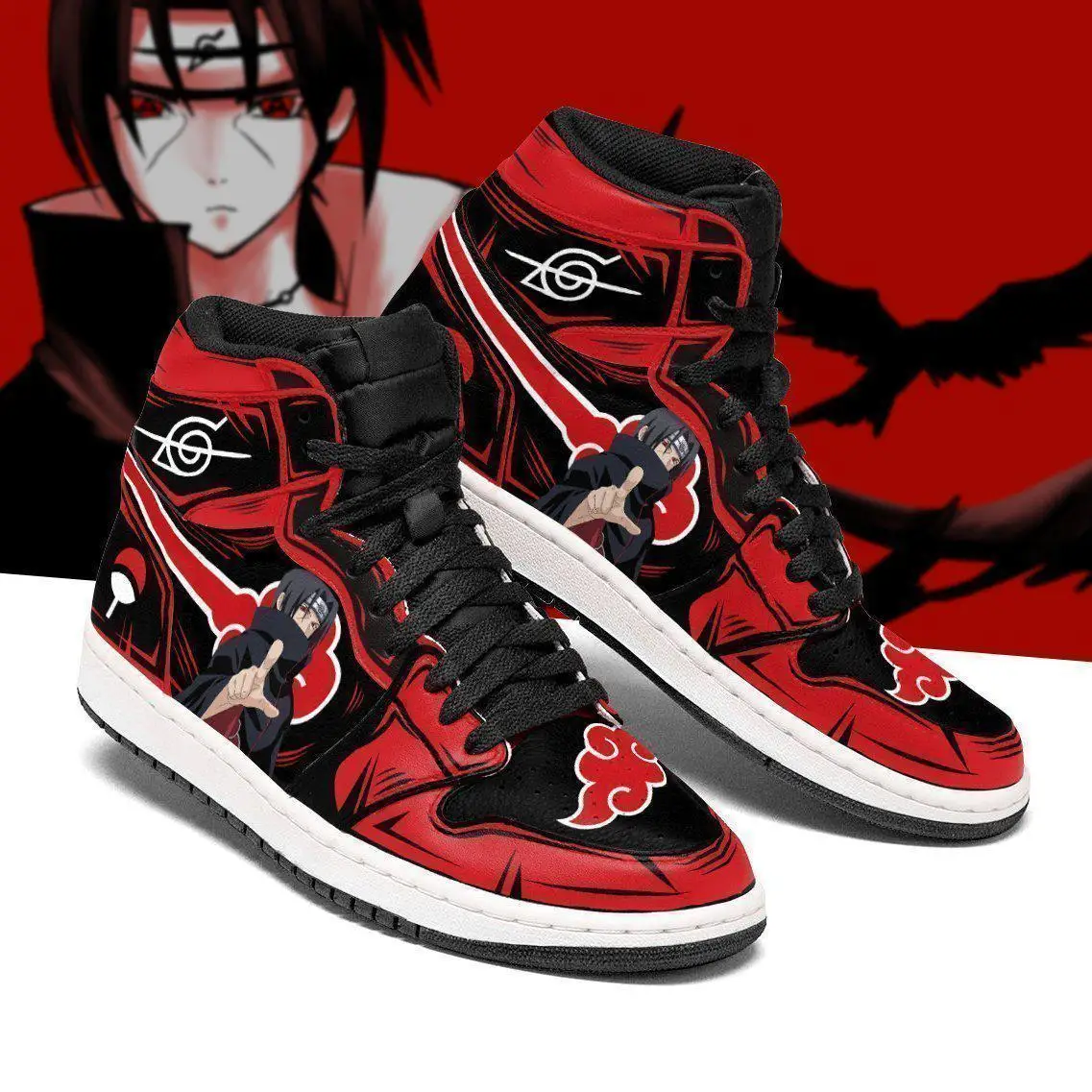 DIY Anime Fan Sneakers akatsuki itachi Mens Womens Basketball Shoes Custom Trainers Casual shoe
DIY Anime Fan Sneakers akatsuki itachi Mens Womens Basketball Shoes Custom Trainers Casual shoe
