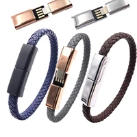 Custom Cell Phone Type C Fast Charging USB Cable Leather Bracelet Charger For Mobile Phone
Custom Cell Phone Type C Fast Charging USB Cable Leather Bracelet Charger For Mobile Phone