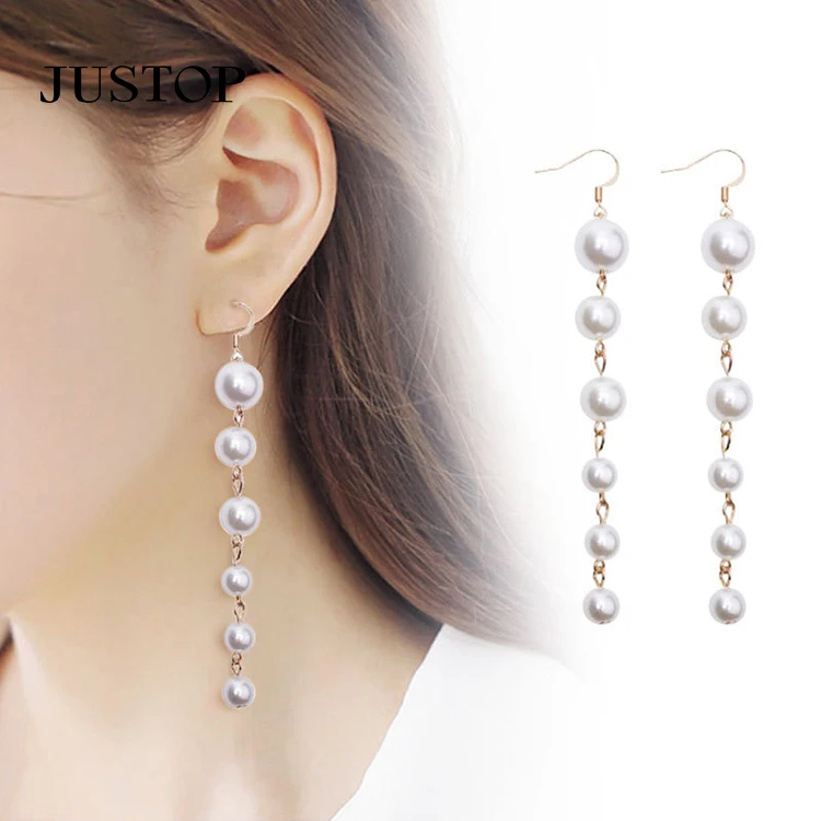 Drop Earrings Wholesale Fashion Simple Elegant Big Pearl Long Dangle Earrings For Women Korean Jewelry
Drop Earrings Wholesale Fashion Simple Elegant Big Pearl Long Dangle Earrings For Women Korean Jewelry