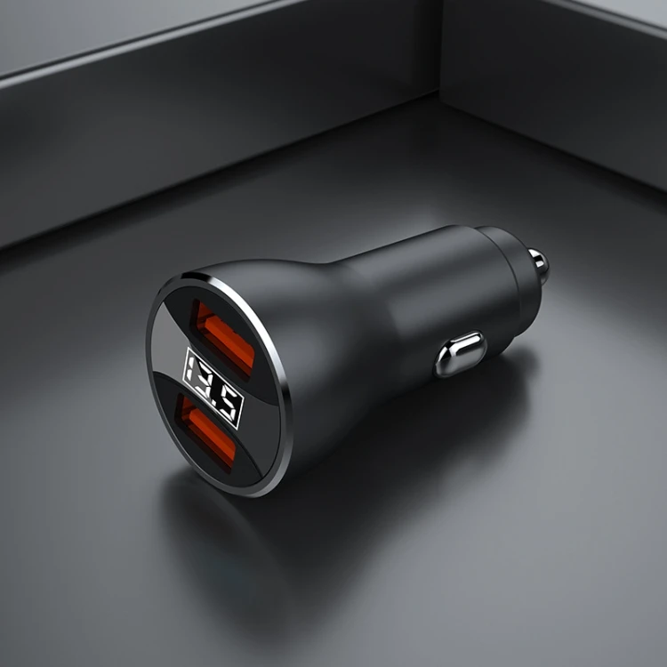 Wholesales QC4.0 Fast Charging Car Charger Digital Display Aluminum Alloy Dual USB With Display Car Charger
Wholesales QC4.0 Fast Charging Car Charger Digital Display Aluminum Alloy Dual USB With Display Car Charger
