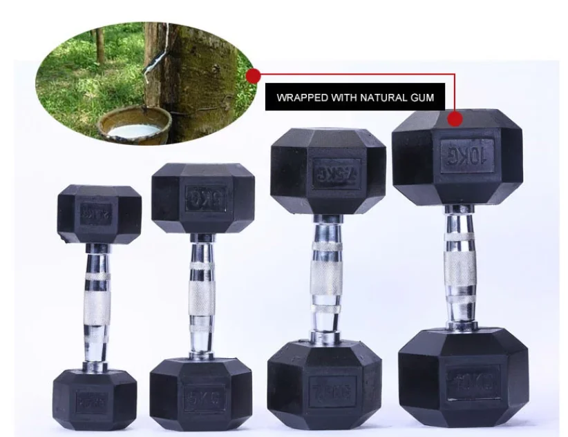 High quality Chrome handle black rubber hex dumbbell for weightlifting fitness exercise
High quality Chrome handle black rubber hex dumbbell for weightlifting fitness exercise