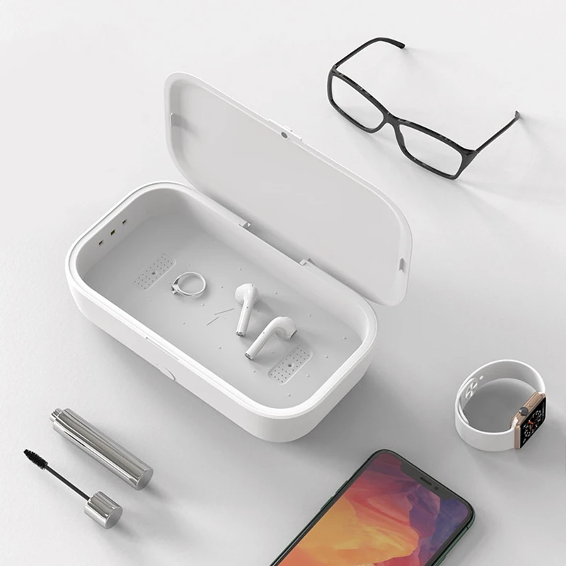 99% germ cleaner UVC light disinfection UV BOX with sterilizer daily use mobile phone cabinet WIRELESS CHARGING
99% germ cleaner UVC light disinfection UV BOX with sterilizer daily use mobile phone cabinet WIRELESS CHARGING