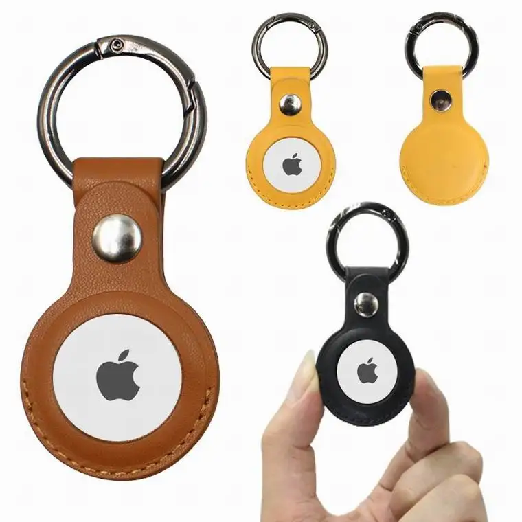 2021 new PU leather key ring locator tracker metal ring anti lost pet item cover suitable for Apple airtags protective cover
2021 new PU leather key ring locator tracker metal ring anti lost pet item cover suitable for Apple airtags protective cover